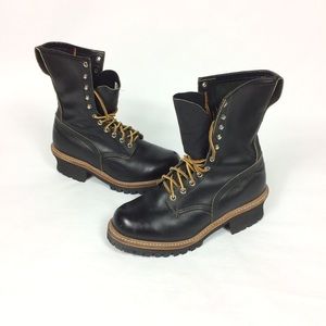 red wing boots steel toe black